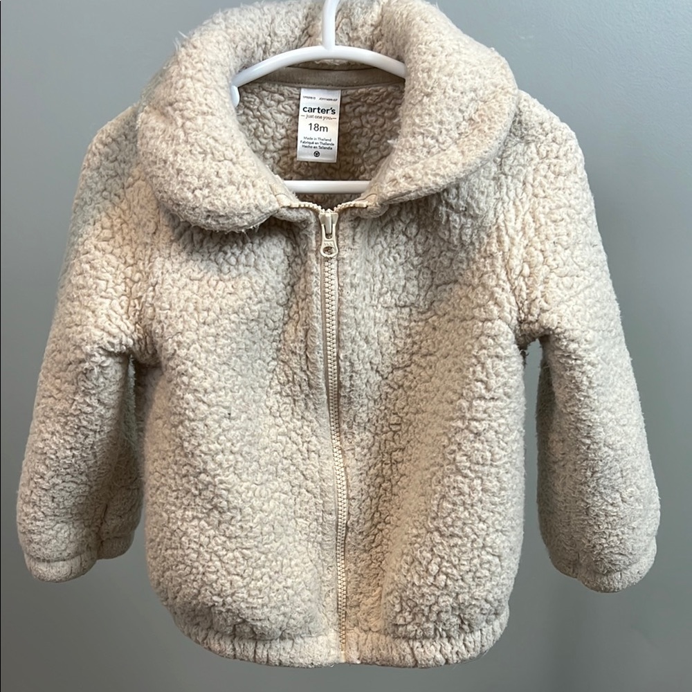Baby Sherpa Jacket | Carter's Cream Sherpa Jacket